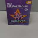 YLL Mini Karaoke Machine for Kids Adults, Birthday Easter Gifts for Boys 3, 4, 5, 6, 7, 8, 9+ Years Old, Portable Bluetooth Speaker with 2 Rechargeable Wireless Microphones Family Home Party (Black)