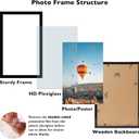 JCJMY 13x22 Picture Frame Black for Poster Photo Picture, Horizontal and Vertical Formats for Wall Hanging, 13 x 22 Wall Gallery Poster Photo Frame for 13 by 22 Photos Posters, Black