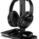 iLIVE 5-in-1 Headphone Stand and Wireless Charger Black