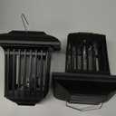 Qualirey 2 Pcs Solar Bug Zapper Outdoor with Stake Waterproof Mosquito Killer Lamp Lantern with White and UV Light Portable Cordless Mosquito Insect Zapper for Patio, Backyard, Garden, Camping