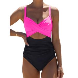 popvil Womens One Piece Swimsuits: Tummy Control Bathing Suits High Waisted Swimwear - Neon Color Block Swim Suit for Beach Vacations 2025 M popvil Womens One Piece Swimsuits: Tummy Control Bathing Suits High Waisted Swimwear - Neon Color Block Swim Suit for Beach Vacations 2025 M