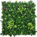 ODTORY Artificial Boxwood Panels: 40" x 40" (11.5 sqft) UV-Anti Fake Grass Ivy Privacy Hedge Greenery Backdrop Fence Wall Screen for Garden Fence Covering Privacy, Outdoor Indoor Home Decor