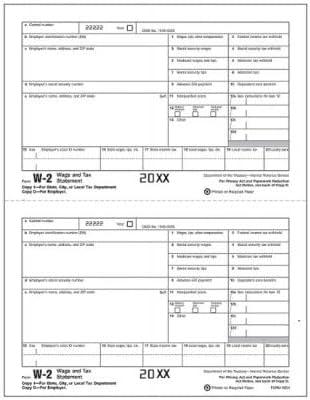 Laser W 2, Employer Copy 1/Copy D 200 Pcs