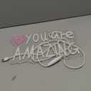 You Are Amazing Neon Sign Wall Decor for Bedroom Class Room Bar Pub Club Nursery Hanging, Dimmable USB Pink Led Light for Wedding Birthday Party Women Christmas Gifts