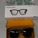 Ai Smart Glasses with Camera, Electrochromic Lens, 8MP HD Anti-Shake Bluetooth Camera Glasses, 1080p Video Recording, Real Time Translation Open Earbuds , Voice Assistant, Sunglasses for Men Women (Black)