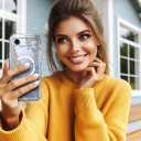 Coolwee Magnetic Glitter for iPhone Air Case, Compatible with MagSafe, Slim Shockprof Cute for Women Girls, 10FT Military Grade Protective Cover for iPhone 17 Air Clear Bling Lace Mandala Henna