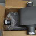 Pair of Single Chamber Performance Race Muffler 2.5" Center/Center Universal Muffler (2.5 Inch)