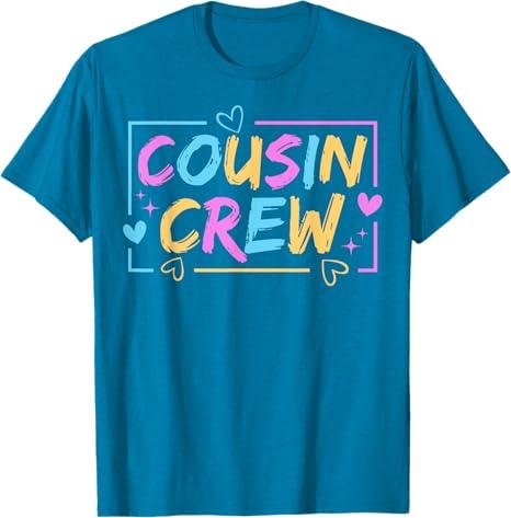 Cousin Crew Family Matching Cousin Boys Girls Kids T-Shirt,Small