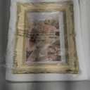 PHAREGE Vintage Picture Frame 5x7 Cream Yellow Gold, 5 by 7 Ornate Decorative Antique Frame with Mat for 4x6 Photo, Fancy Matted Frame for Desktop or Wall, Horizontal or Vertical