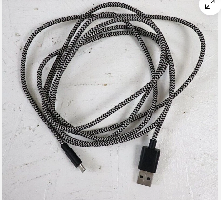 10 Ft Braided Charge & Sync, for Micro USB, Gray