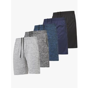 Ultra Performance Mens 5 Pack Athletic Running Shorts, Basketball Gym Workout Shorts for Men with Zippered Pockets Size XXXL