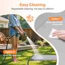 Simple Trending Raised Dog Bed for Large Dogs, Waterproof XL Dog Cot, Outdoor Cooling Elevated Pet Bed Load 200lb, 47.75" x 30.5", Grey