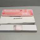 FOPETT Wireless Keyboard and Mouse Combo - 2.4G Full-Sized Cute Colorful Retro Keyboard with Round Keycaps 104 Keys Typewriter Keyboard for Laptop/Windows/PC-Pink Colorful