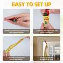 32 Pack Pestoptek Fly Ribbon for Indoor and Outdoor, Hanging Strips Sticky, Bug/Fruit Flies Traps, Fly Gnat Ribbons Tape Killer Catcher Hanging Trap for Gnat, Insect and Mosquito
