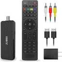 Digital Converter Box for TV,1080P ATSC tv Tuner Box with hdmi Output and 3RCA Cables Hidden Behind TVwith Power Adapter2-in-1 RemoteTV Program Recording&Playback,USB Media Player