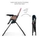 Kinderkraft BINCI Folding High Chair, Beige
Lightweight 11 lb, Compact for Small Spaces and Travel, Adjustable Tray with Cup Holder, Footrest, 5-Point Harness