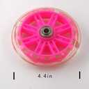 a Pair of Children's Bicycle Riding Flash Silent Training Wheels, Suitable for 12-20 inch Single Speed Bicycles (Pink)