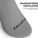 No Show Socks Women, 8 Pairs Low Cut Ankle Non Slip Casual Invisible Liner Athletic Running Socks (Grey)