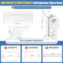 WR22X10012 WR71X38317 Refrigerator Dairy Door Compatible With Hotpoint GE Dairy Bin Cover, Refrigerator Door Dairy Replaces AP7175676 AH295579 EA295579 879748 AH295579 PS16619589