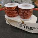 HUIHUANG Velvet Ribbon 1 inch Rust Red Crushed Velvet Ribbon for Christmas Tree Ornaments, Gift Wrapping, Wreaths Decoration, Invitations, Holiday Decor, Bows, Flower Bouquets