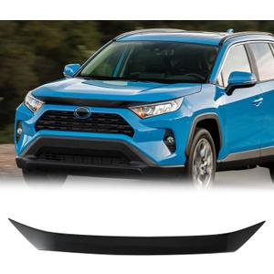 Hood Deflector Hood Protector Compatible with Toyota RAV4 2019-2024 Carbon Fiber Hood Protector Bug Deflector Stone Guard(for (Hybrid) SE/XSE/XLE/Limited Models, etc.)