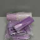 Hushee 175 Pcs Pastel Purple Holographic Print Party Supplies Guests Disposable Dinnerware Set Include Paper Plates, Napkins, Cups, Plastic Cutlery for Wedding Birthday Disco Bachelorette