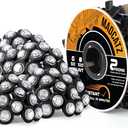 MADCATZ 10 Pcs 3/4" LED Clear Lens Amber Marker Lights 3LED with Bullet Connector Plug + 2 Prong Continuous Wire Harness Roll, 50 Female Plugs - 6.5 inch for Truck Trailer Pickup 12V DC