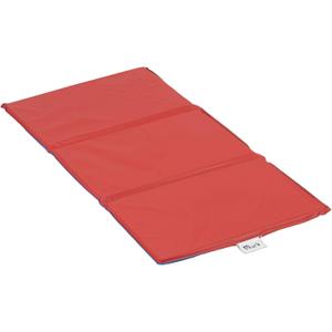 Children’s Factory 1 Inch Thick Rest Mats for Preschool, 4-Section Nap Mats for Daycare, Nursery, Classroom, Red-Blue, 10 Pack