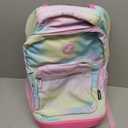 J World Sunrise Kids Rolling Backpack with Wheels for Girls Boys, Roller Bookbag for School, 18 x 13 x 9 Inches, Aurora