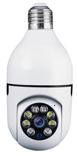 Sight Bulb Security Camera, Two Way Talk 1080P HD Video WiFi Smart Camera, Indoor Outdoor Night Vision 360 Degree Motion Detection with SD Card (Pack of 1)