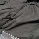 yescool Weighted Blanket for Adults (20 lbs, 60" x 80", Black) Cooling Heavy Blanket for Sleeping Perfect for 190-210 lbs, Queen Size Breathable Blanket with Premium Glass Bead, Machine Washable