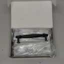 Amerdeco 10 Pack 5 Inch(128mm) Matte Black Kitchen Cabinet Handles, Cabinet Pulls Kitchen Cabinet Hardware for Cupboard Drawer Pulls