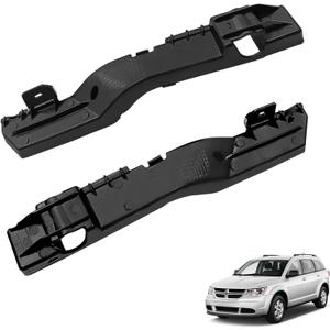 5178411AD 5178410AD Front Bumper Bracket Set Left and Right Side, Compatible with Dodge Journey 2009 2010 2011 2012 2013 2014 2015 2016 2017 (1 Pair Black)