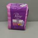 Poise Incontinence & Postpartum Pads for Bladder Leaks, 5 Drop Maximum Absorbency, Regular Length, 48 Count, Packaging May Vary