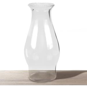 Oil Lamp Chimney Hurricane Lamp Glass Replacement Clear 3 Inch Base for Kerosene Lamp Shade(Wave Style 1P)