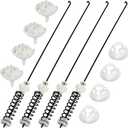 W10780048 Washer Suspension Rod kit -Compatible with Whirl.pool May.tag Ken.more Washing Machine - Replace W10257087 W10257088 W10349193 WTW4800XQ2 WTW4800XQ4 WTW6600SW1 by TOMOON