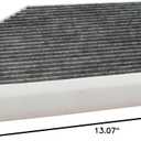 ECOGARD XC36071C Premium Cabin Air Filter with Activated Carbon Fits 2019-2025 Porsche Macan, 2010-2017 Audi Q5, 2009-2016 A4 Quattro, A4, 2010-2017 A5 Quattro, 2010-2018 S4, Recirculation
