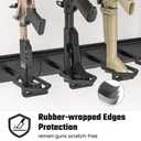 Gun-Rack,Adjustable Gun-Rack-Wall-Mount,Heavy Duty Steel Gun-Rack-for-Wall,Indoor-Gun-Racks 3/6/8/12 Slot Rifle-Rack Display Stand