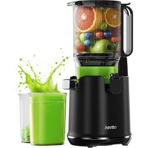 Juicer, 5.3" Large Feed Chute Slow Masticating Juicer Machine