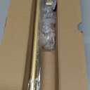 Gold Decorative Crystal Curtain Rods 18 to 45 Inch:Heavy Duty Adjustable Window Curtains Rods for Living Room Bedroom,Brass Gold Modern Girly Acrylic Drapery Rod with Clear Bling Diamond Finial