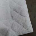 Color&Geomety White Bathroom Rugs, Ultra Soft Plush Bathroom Mat Super Absorbent Microfiber Fabric, 17"x30", Washable, Non Slip Bath mats for Outside Shower, Tub, Home Decor