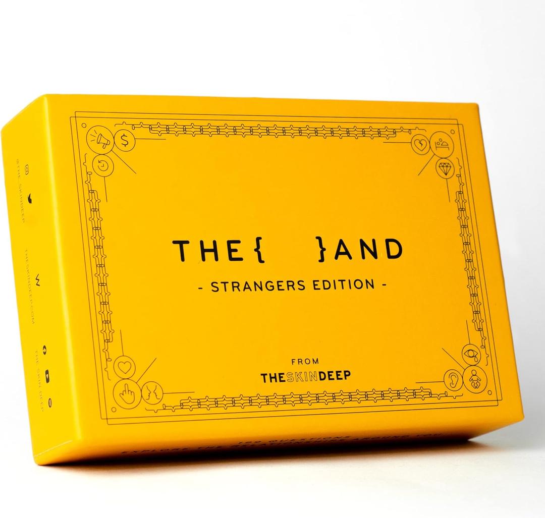 {THE AND} Strangers Edition - Conversation Starter Card Game - Fun Getting to Know You Game - Ice Breakers to Reduce The Space Between You and a Stranger - Questions to Make a Friend by The Skin Deep