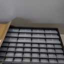 Akro-Mils 44-Drawer Plastic Drawer Storage Cabinet for Garage Organization, Bead Organizer, Building Bricks Storage, Teacher Toolbox, Makeup Organizer, 20" W x 6" D x 16" H, 10144 Black