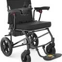 Lightweight Electric Wheelchair for Adults,Motorized Wheelchair Power Portable Wheelchair,500W Motor Airline Approved Black