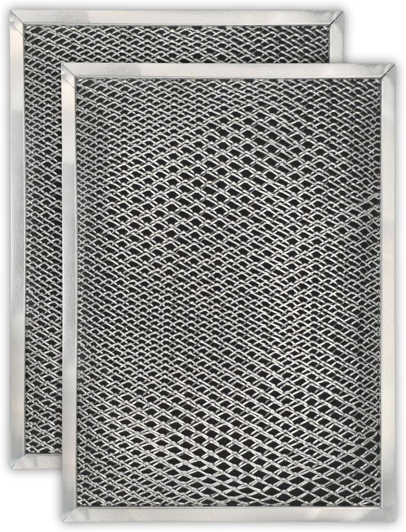 Bagean Stove Hood Vent Filter 8.50" x 11.25" LL62F Charcoal Grease Combo - Fits Ductless Broan Range Hood Filter Replacement - Metal Screen Filters Grease and Carbon Freshen Kitchen Stove Air (2-Pk)