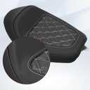 WOWTK Front Driver Rider Solo Seat for Harley Sportster Iron 883 1200 XL883 XL1200NS Forty-Eight XL1200X 2010-2022,White