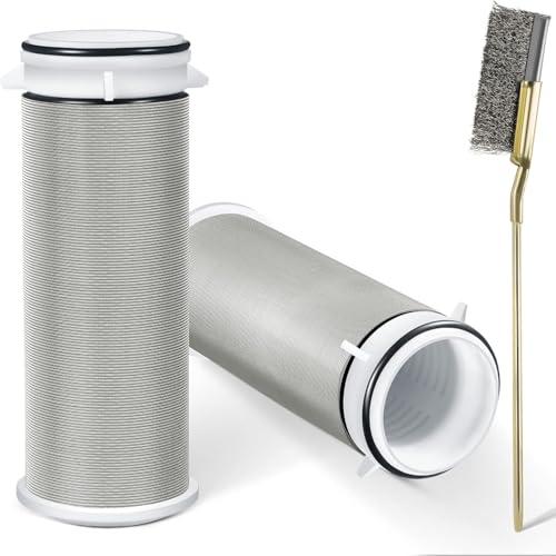 Enhon 2 Pieces Spin Down Sediment Filter with Brush, Spin Down Sediment Filters Replacement Cartridge Compatible with ISpring FWSP50 FWSP50SL/FWSP100 Clear Water Filter
