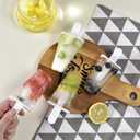 Popsicle MoldPopsicle Maker Popsicle Molds 6 Pieces Silicone Ice Pop Molds BPA Free Popsicle Mold Reusable Easy Release Ice Pop Make (Green)