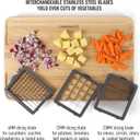Calphalon Aero 5-in-1 Vegetable Chopper and Dicer with Container, Multifunction Food Chopper for Fruits, Vegetables, Onions, Meal Prep Kitchen Tool with Easy Clean Design