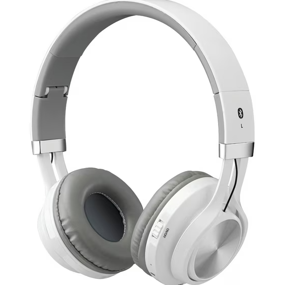 ILIVE WIRELESS HEADPHONE W/ MIC WHITE